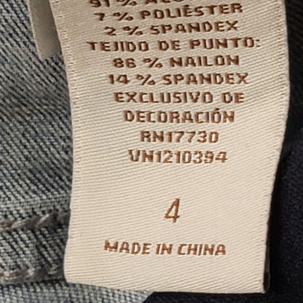 Liz Lange maternity distress skinny jeans jeggings size 4 - Picture 8 of 10